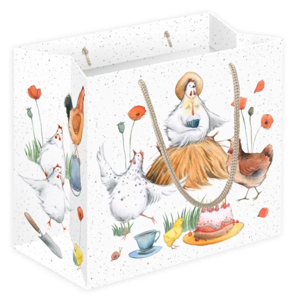 Geschenktüte Hühnerbande, klein