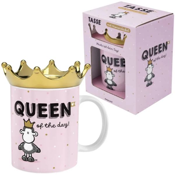 Tasse mit Kronendeckel »Queen of the Day