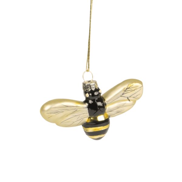 Sass & Belle Weihnachtsbaumschmuck Glas Biene - Golden Bee