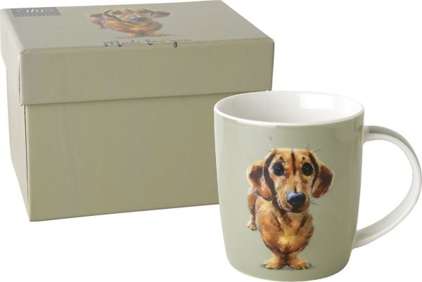 Porzellanbecher Dackel "Buddy"