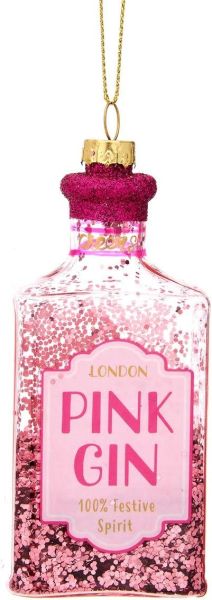 Sass & Belle Weihnachtsbaumschmuck Glas - Pink Gin