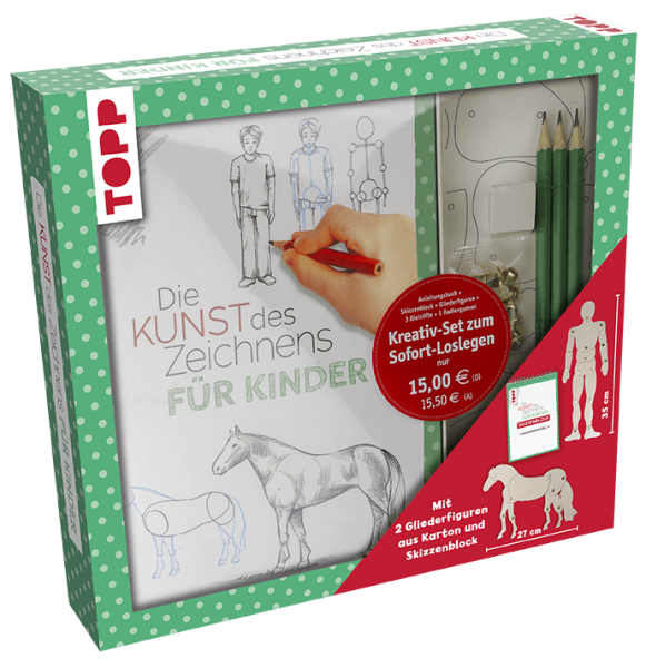 Gecko Keck, Kreativ-Set Kunst des Zeichnens für Kinder