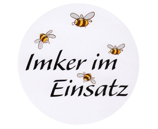 Aufkleber Imker im Einsatz