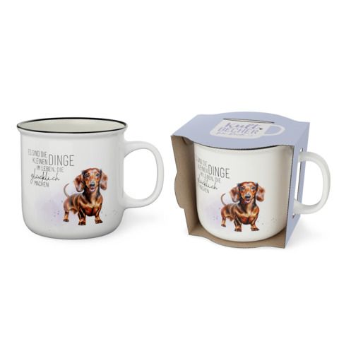 Kultbecher "Dackel" Es sind die kleinen Dinge, 250 ml