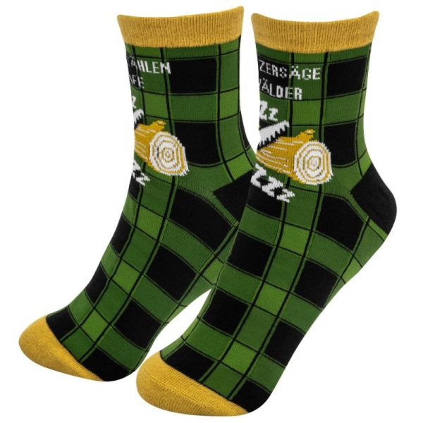 Zaubersocken Herrlich Böse »Andere zählen Schafe, ich zersäge« Gr. 41-46