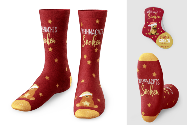 Zaubersocken X-mas "Bär" Gr.36-40