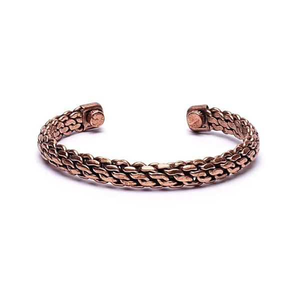 Armband Kupfer geflochten magnetisch 8mm