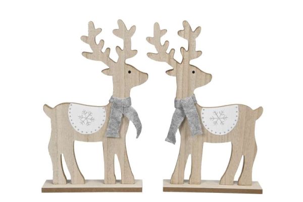 Hirsch Holz, 19 x 5 x 31 cm