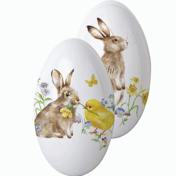Osterei-Konfektdose "Bunny and Chick"