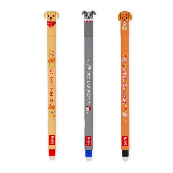 Legami Set mit 3 löschbaren Gelstiften - Fur-ever Friends