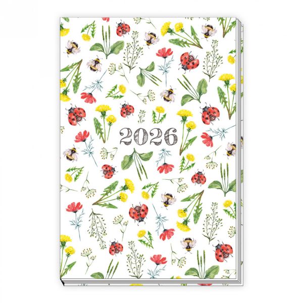 Taschenkalender A6 Marienkäfer 2026