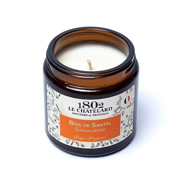 Duftkerze Sandelholz im Glas, 80 g