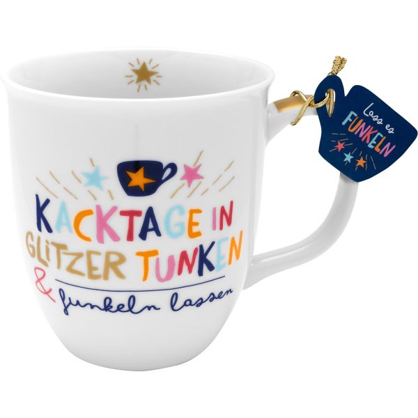 Tasse »Kacktage in Glitzer tunken« 400ml