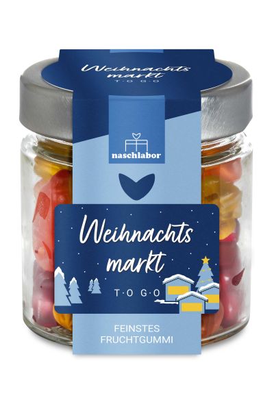 Fruchtgummis im Glas - Weihnachtsmarkt To Go, 120 g