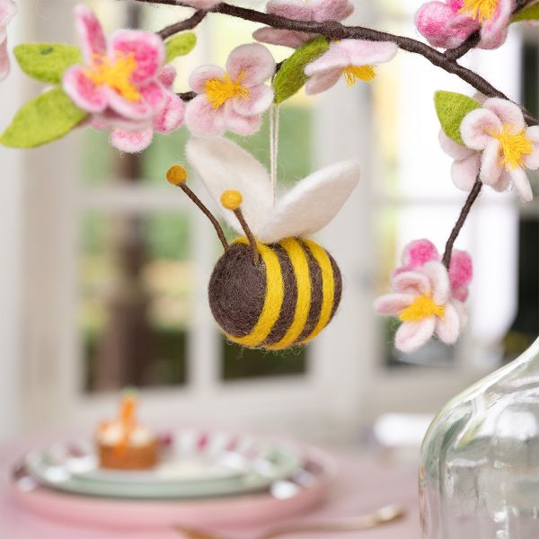 Filz-Anhänger Biene, groß