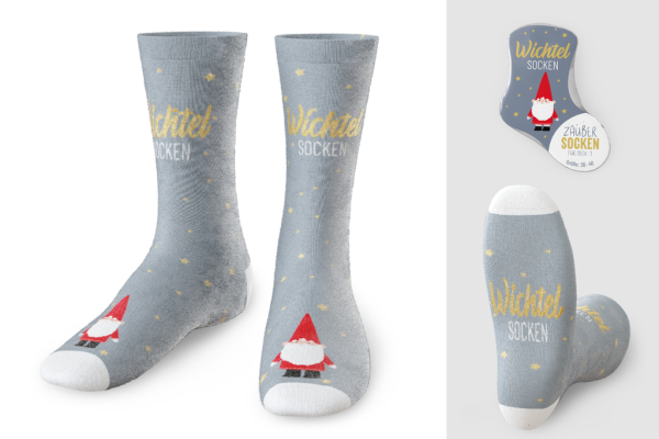 Zaubersocken X-mas "Zwerg" Gr.36-40