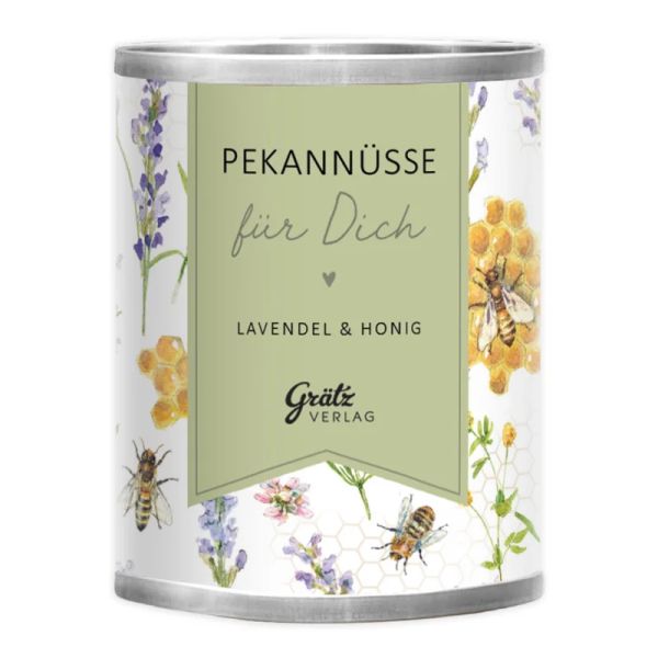 Snackdose Feinste Pekannüsse - Lavendel und Honig