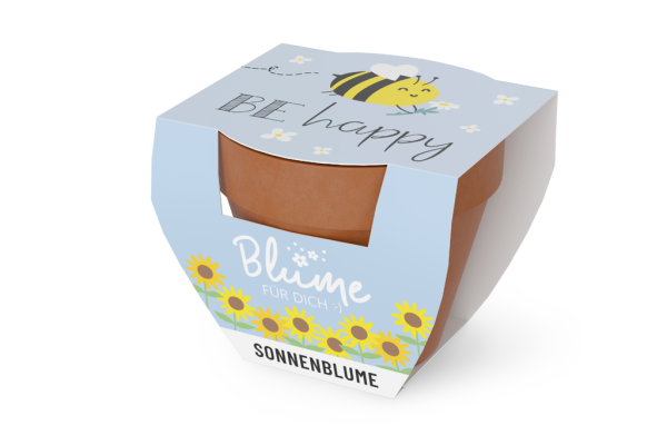 Blume für Dich "be happy", (Anzuchtset Sonnenblume)