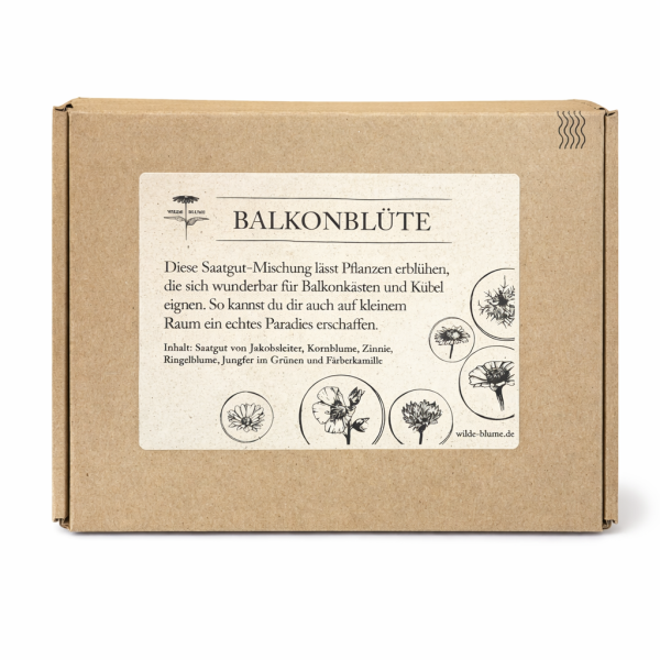 Saatgut-Set "Balkonblüte" - Geschenkset mit 6 Sorten