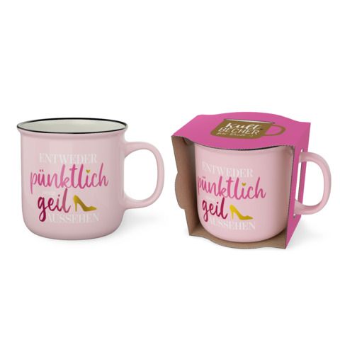 Kultbecher "Entweder pünktlich oder geil aussehen" 250 ml