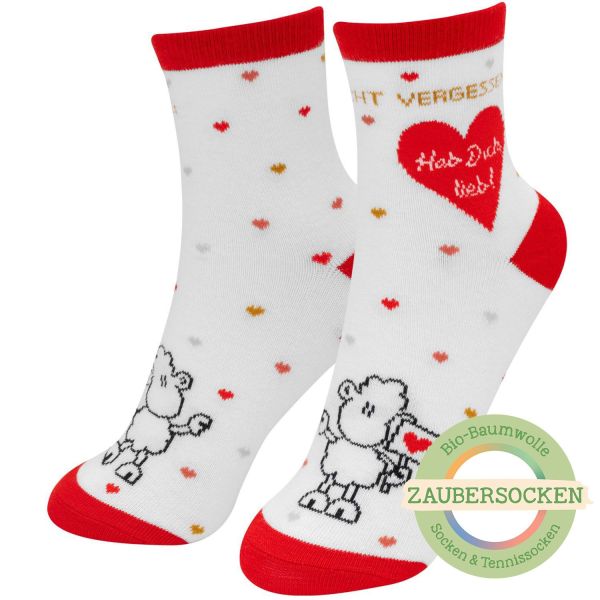 Zaubersocken "Hab Dich lieb" Gr..36-40