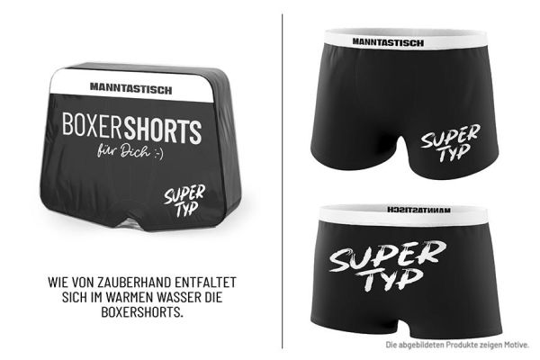 Magische Boxershorts "Super Typ" Gr. L