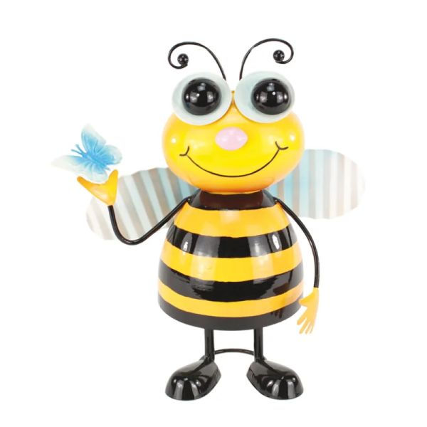 Wackeltier Biene aus Metall - 28 cm