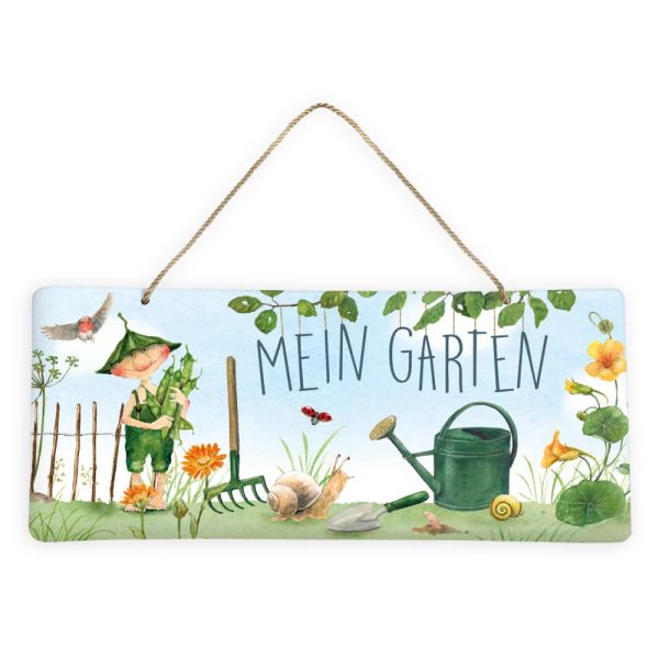 Blechschild Giesbert "Mein Garten"