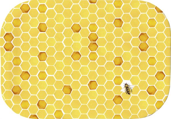 Kleines Tablett mit Bienenmotiv