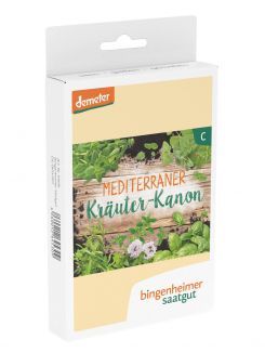 bingenheimer Saatgut Saatgutbox "Mediterraner Kräuter-Kanon"