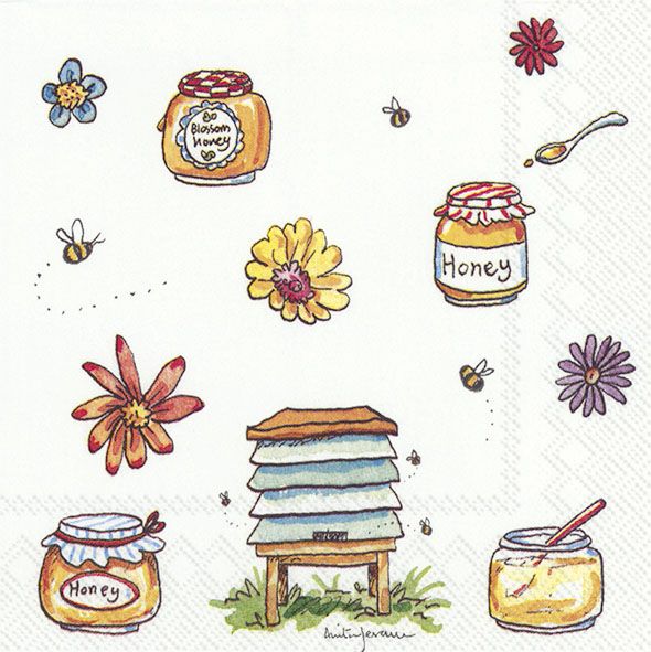 Cocktail-Servietten "Bee Honey"