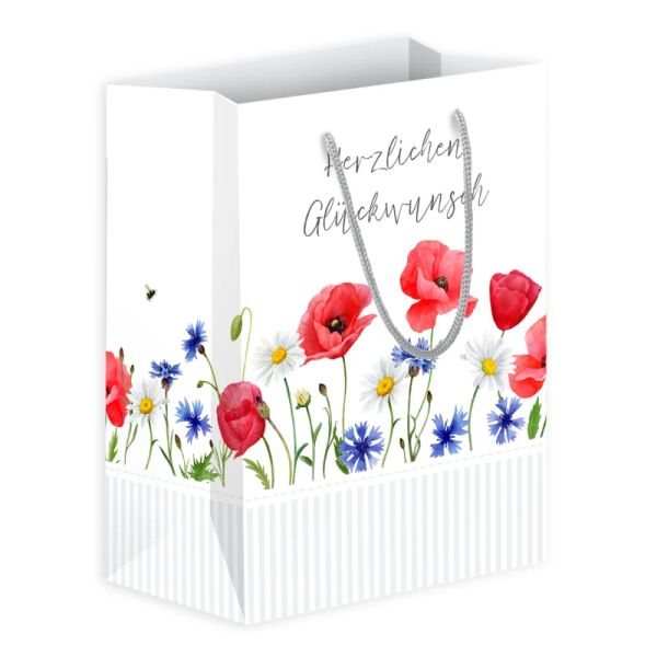 Geschenktüte Blumenmeer, mittel