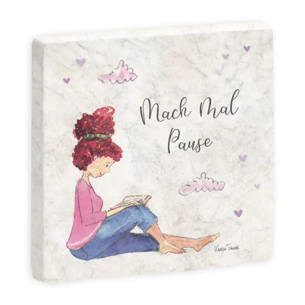 Marmor Untersetzer "Kleine Auszeit"