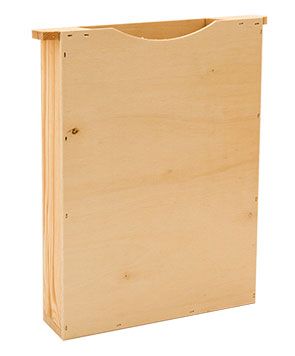 Holz-Futtertasche Bienenbox, einfache Wabenbreite