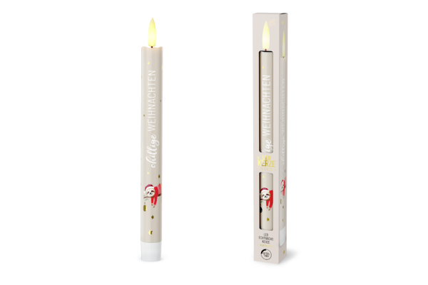 LED-Kerze Happy X-mas "Chiller"