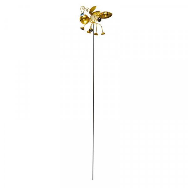 Lustige Biene Gartenstab, leuchtet im Dunkeln