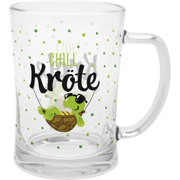 Bierglas " Chill Kröte "