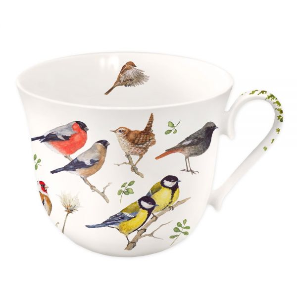 Tasse "Gartenvögel" in Geschenkverpackung