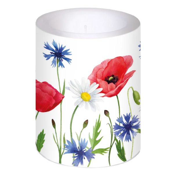 Kleine Kerze "Blumenmeer"