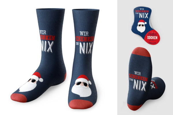 Zaubersocken Men X-mas "Santa" Gr.41-46
