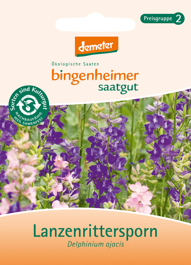 bingenheimer Saatgut Lanzenrittersporn | Blumen | Bingenheimer Saatgut |  Saatgut | Bienenweide und Naturschutz | Natur und Garten | beekeepers24