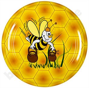 750 Stück Twist Off Deckel 82 mm - Comicbiene