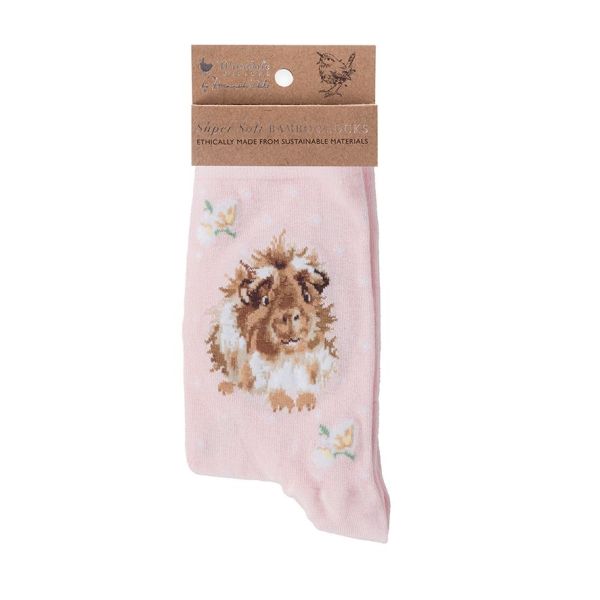 Wrendale Damen-Socken Fuchs - "Grinny Pig"
