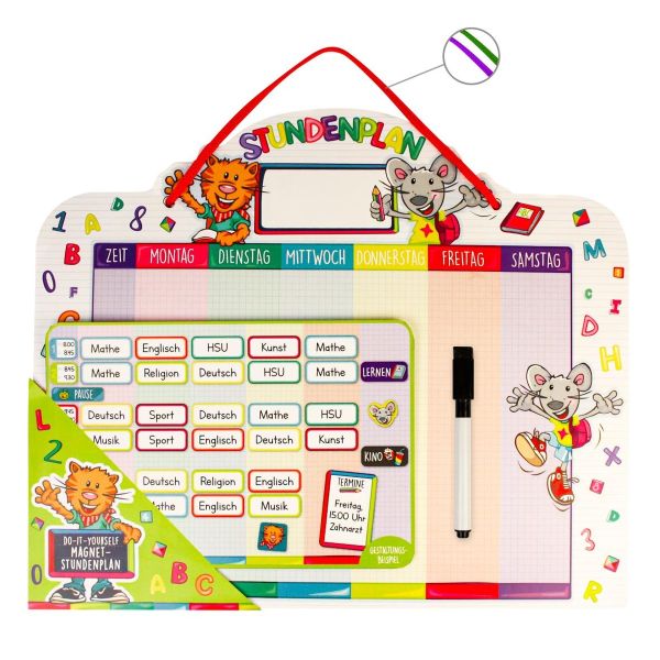 ABC SPASS Do-It-Yourself Magnet-Stundenplan