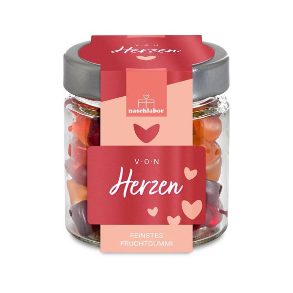 Fruchtgummis im Glas - Von Herzen, 120 g