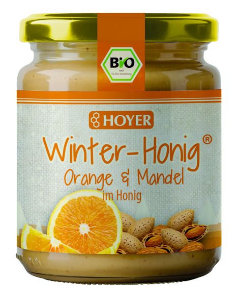 Bio-Winterhonig "Orange & Mandel im Honig", 250 g