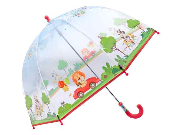 Kinder-Regenschirm "fahrende Tiere"