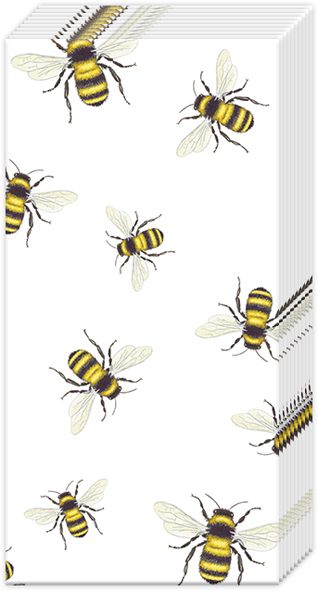 Papiertaschentücher "Save the bees!" white