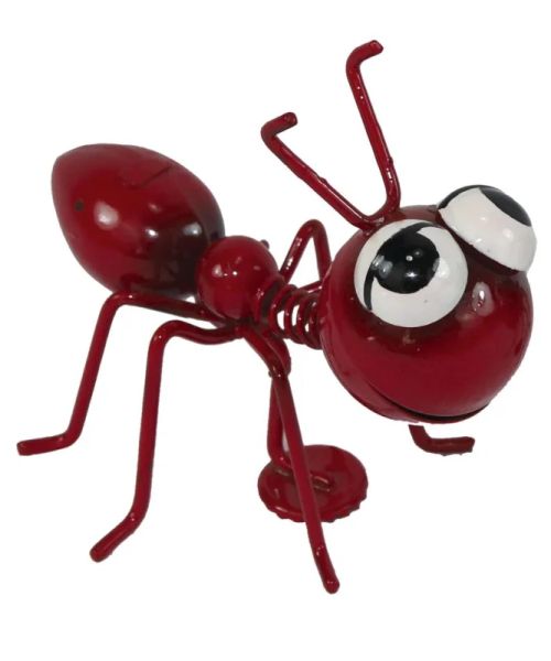 Ameise mit Magnet - rot