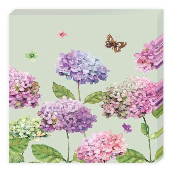 Serviette Hortensien